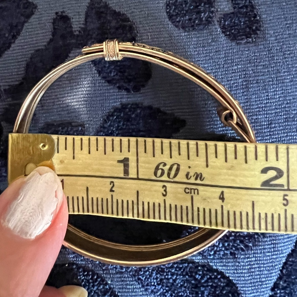 Rare B&B Vintage Victorian Gold Filled Belt Buckle Bracelet - Picture 7 of 7